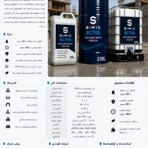 simix BC700 فوق روان کننده بتن با حفظ اسلامپ بالا